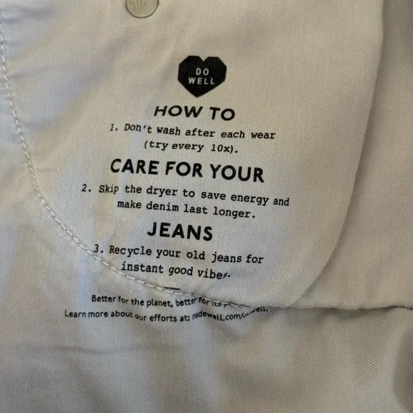 Madewell The Perfect Vintage Wide-Leg Crop Jean - Size 32 (Stone Denim) - Picture 7 of 7